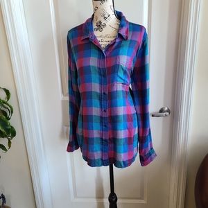 Lucky Brand Button down plaid shirt